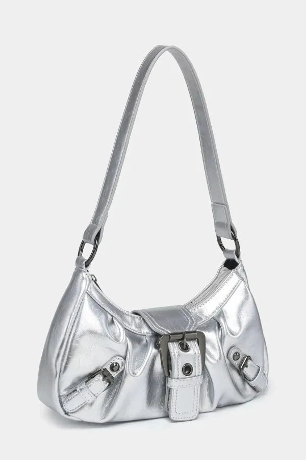 Sage Buckle Shoulder Bag