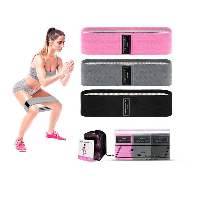 Fabric Resistance Bands for Glutes, Legs & Hips – Non-Slip Workout Bands Set for Squats, Yoga, Pilates, and Home Fitness