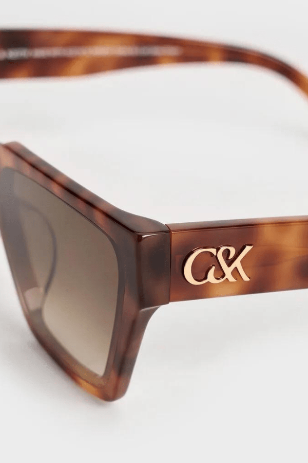 Melissa Tortoiseshell Angular Sunglasses