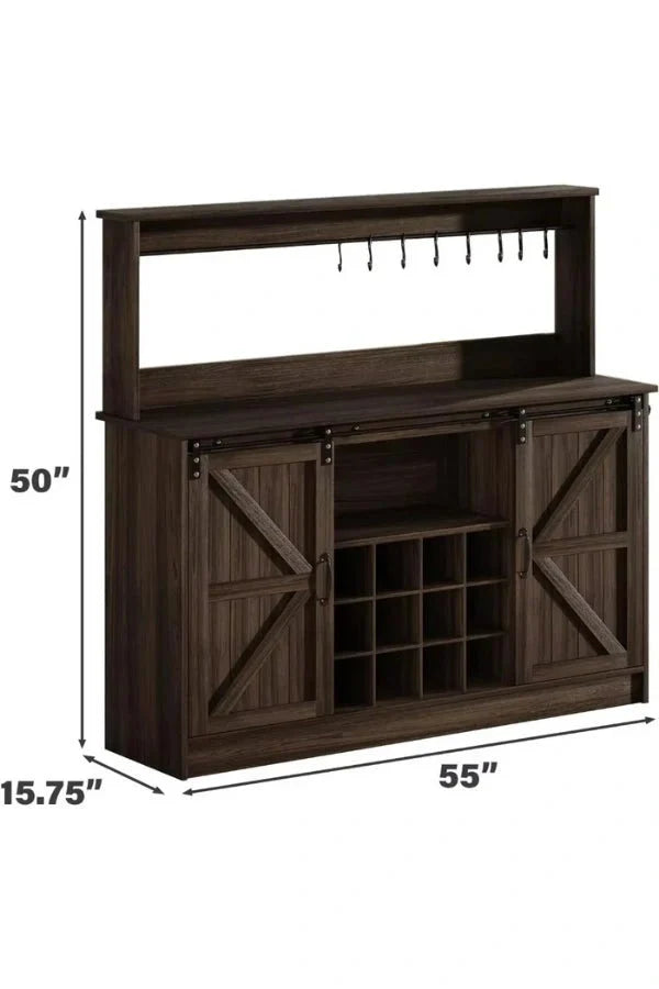 Farmhouse Coffee Bar Cabinet