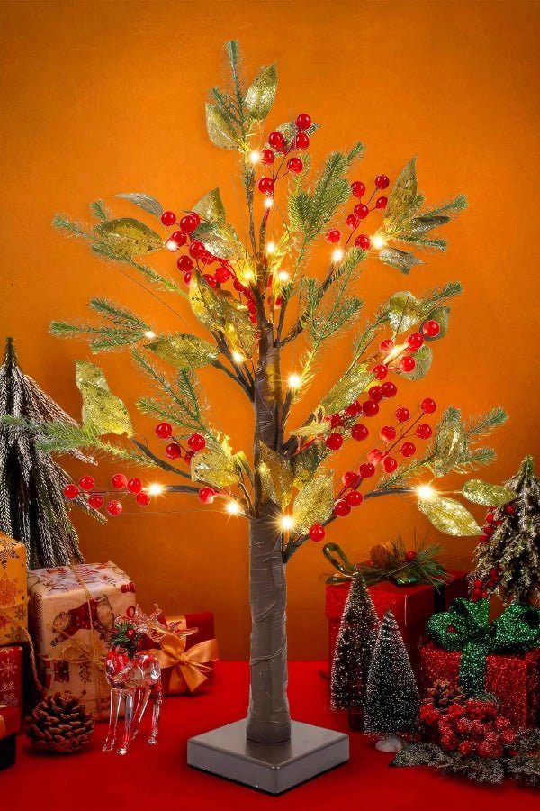 Festive Berry Pine Tree