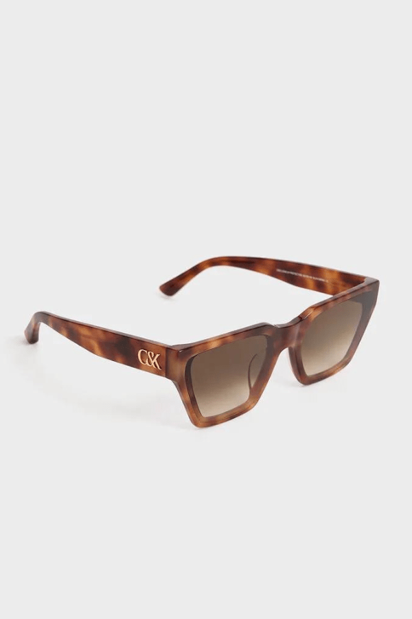 Melissa Tortoiseshell Angular Sunglasses