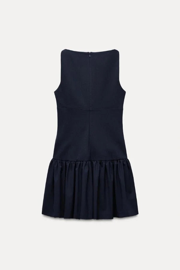 Florence Bow Ruffle Mini Dress