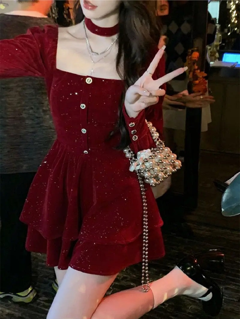 Deana Robe en velours