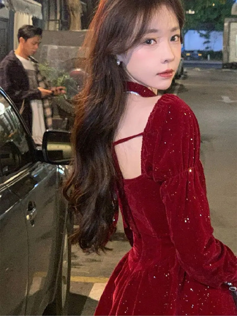 Deana Robe en velours