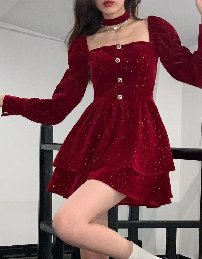 Deana Robe en velours