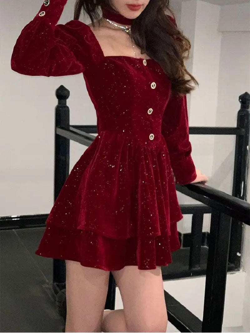 Deana Robe en velours