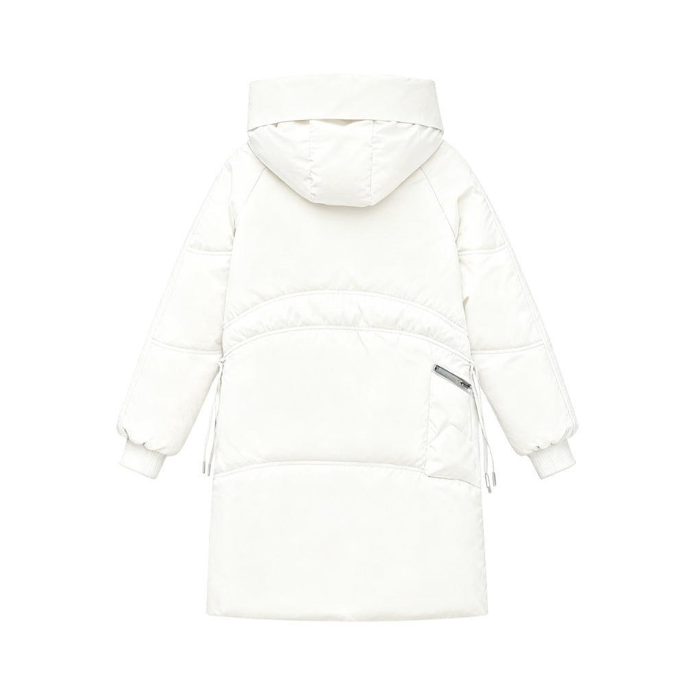 cold-weather essential," "thermal performance," "weather-resistant," "urban exploration," "chic outerwear," and "investment piece