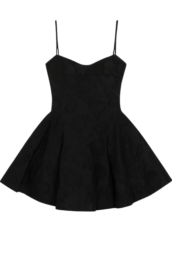 Core keywords are "black corset dress," "lace up mini dress," and "floral jacquard dress