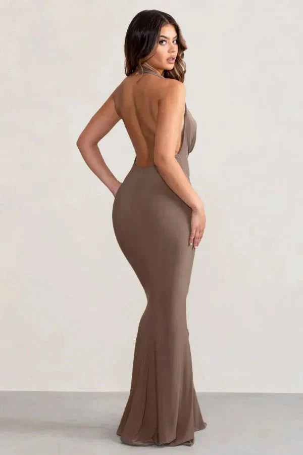 sculpting silhouette," "figure-flattering," "event dressing," and "minimalist elegance