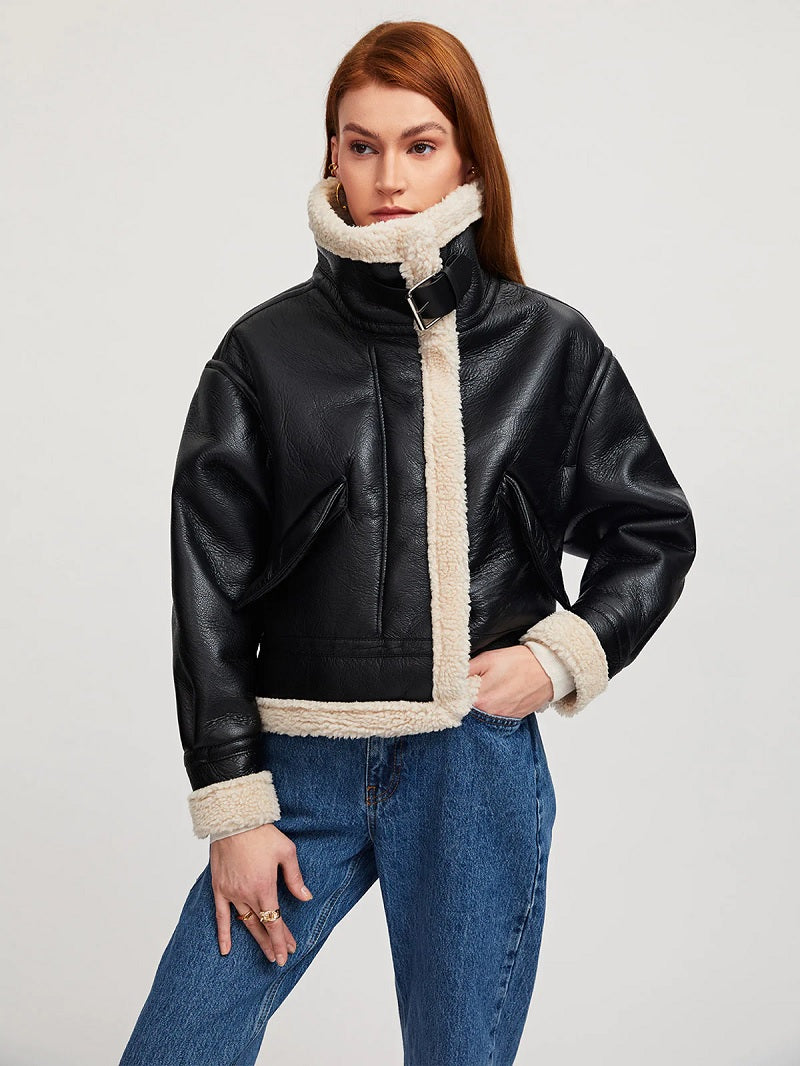 Lyka Veste en cuir