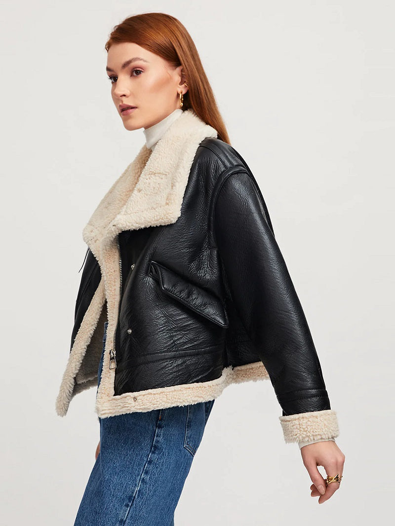 Lyka Veste en cuir