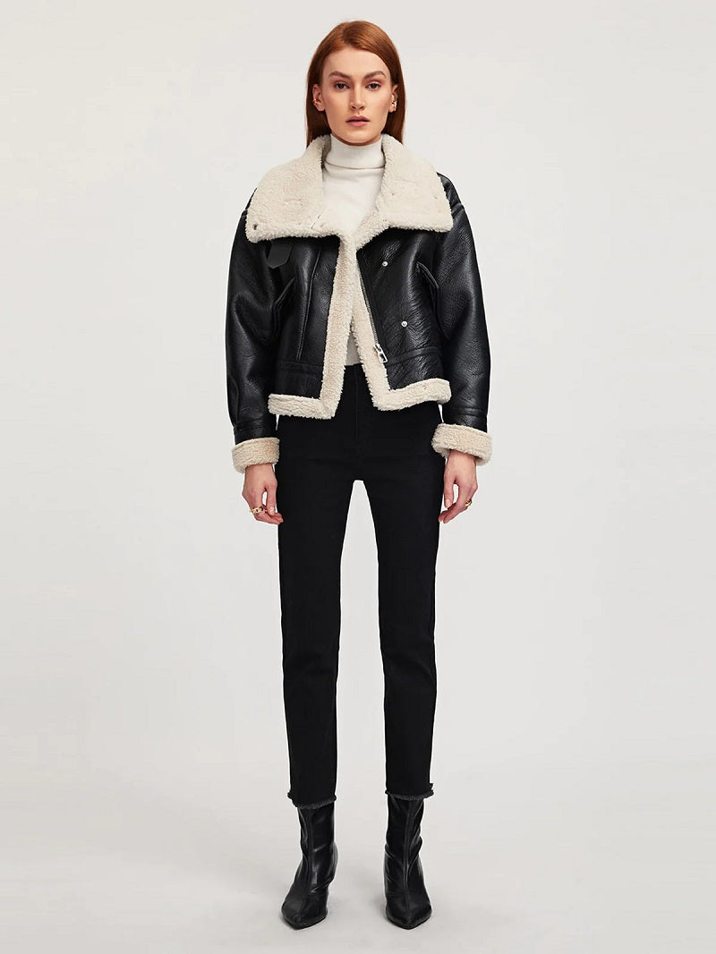 Lyka Veste en cuir