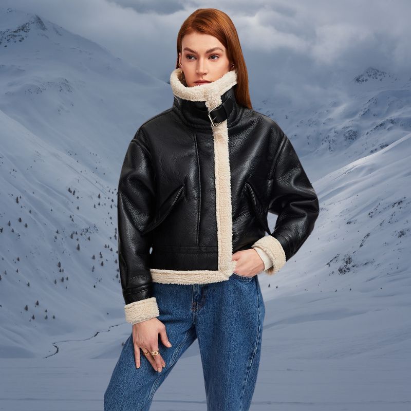 Lyka Veste en cuir