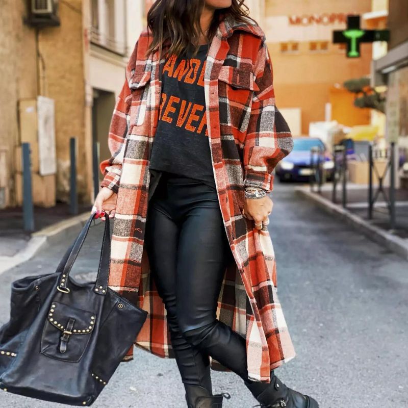 Chemise à carreaux Ynez