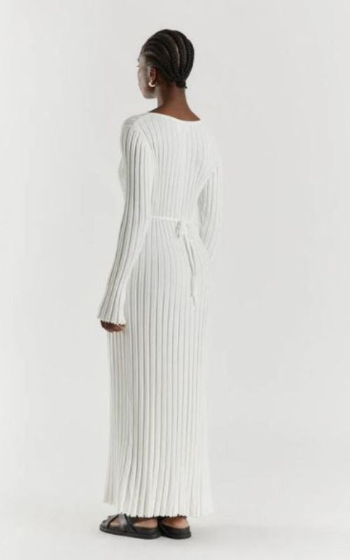 Robe en maille cerise
