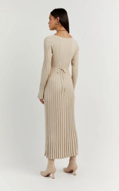 Robe en maille cerise