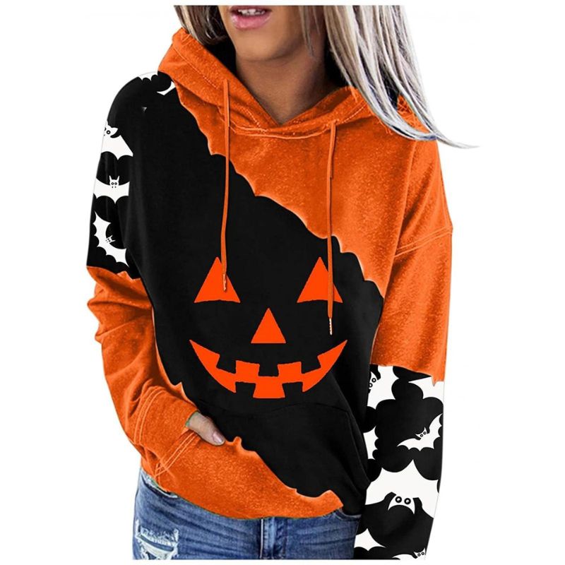 Alice Hoodie Halloween Impression citrouille