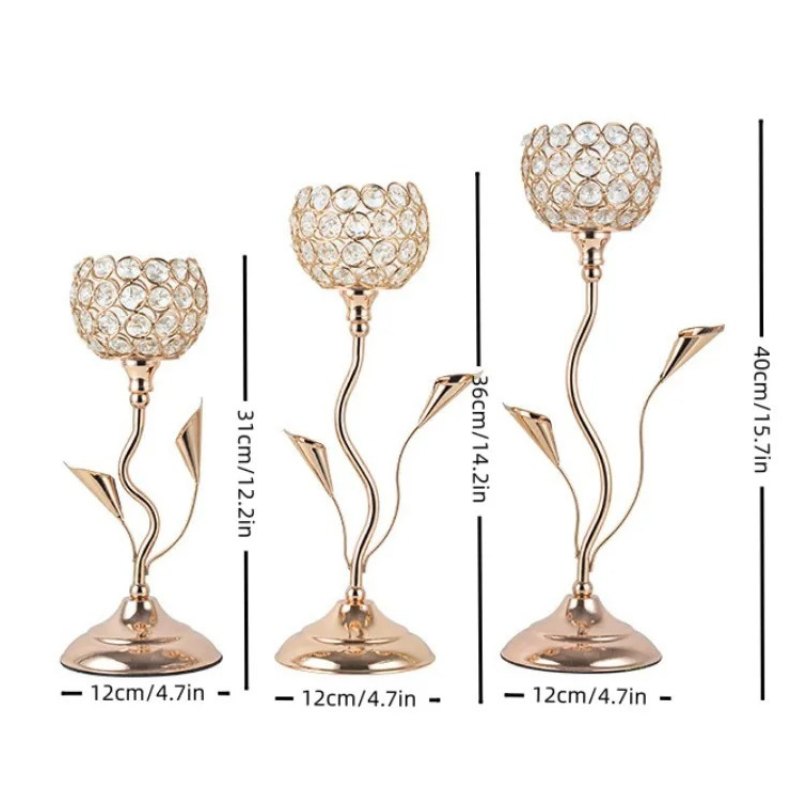 Bougeoir en forme de fleur