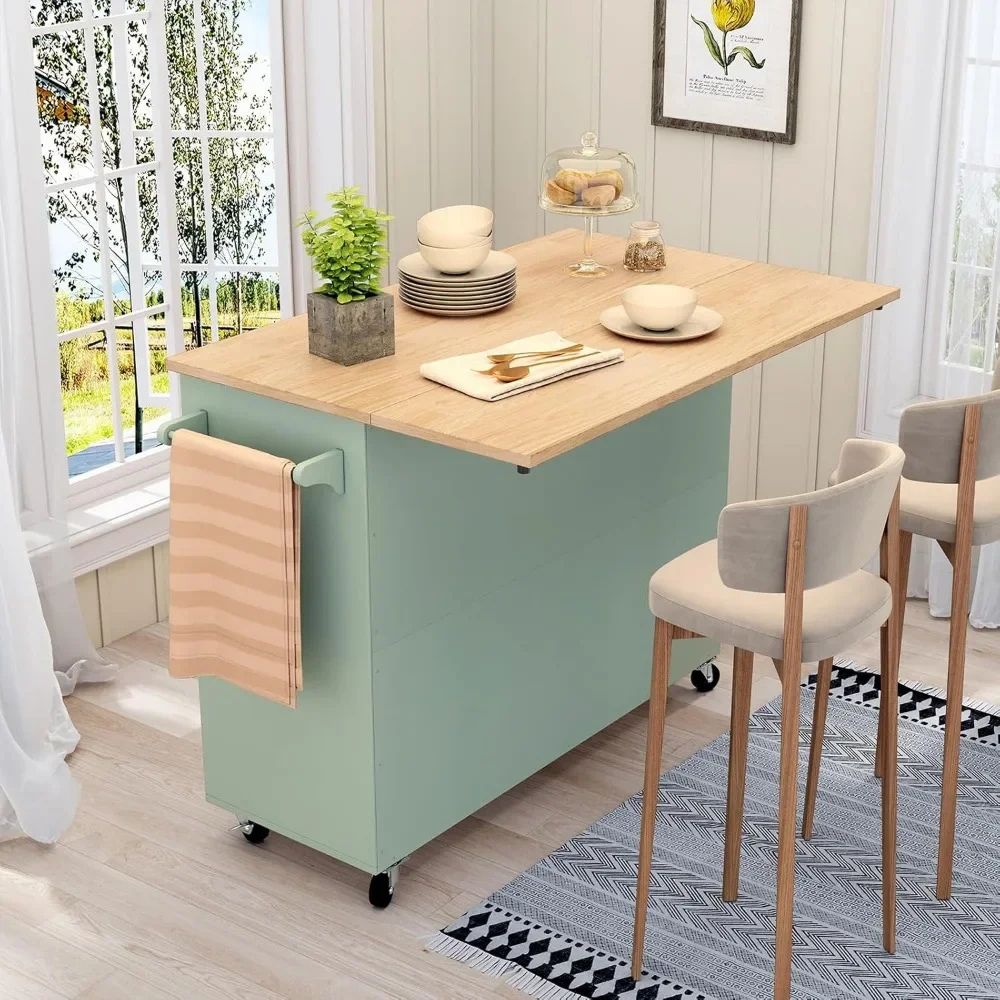 'butcher block top', 'drop leaf breakfast bar', 'kitchen storage cabinet', 'farmhouse kitchen trolley', and 'coffee bar station'