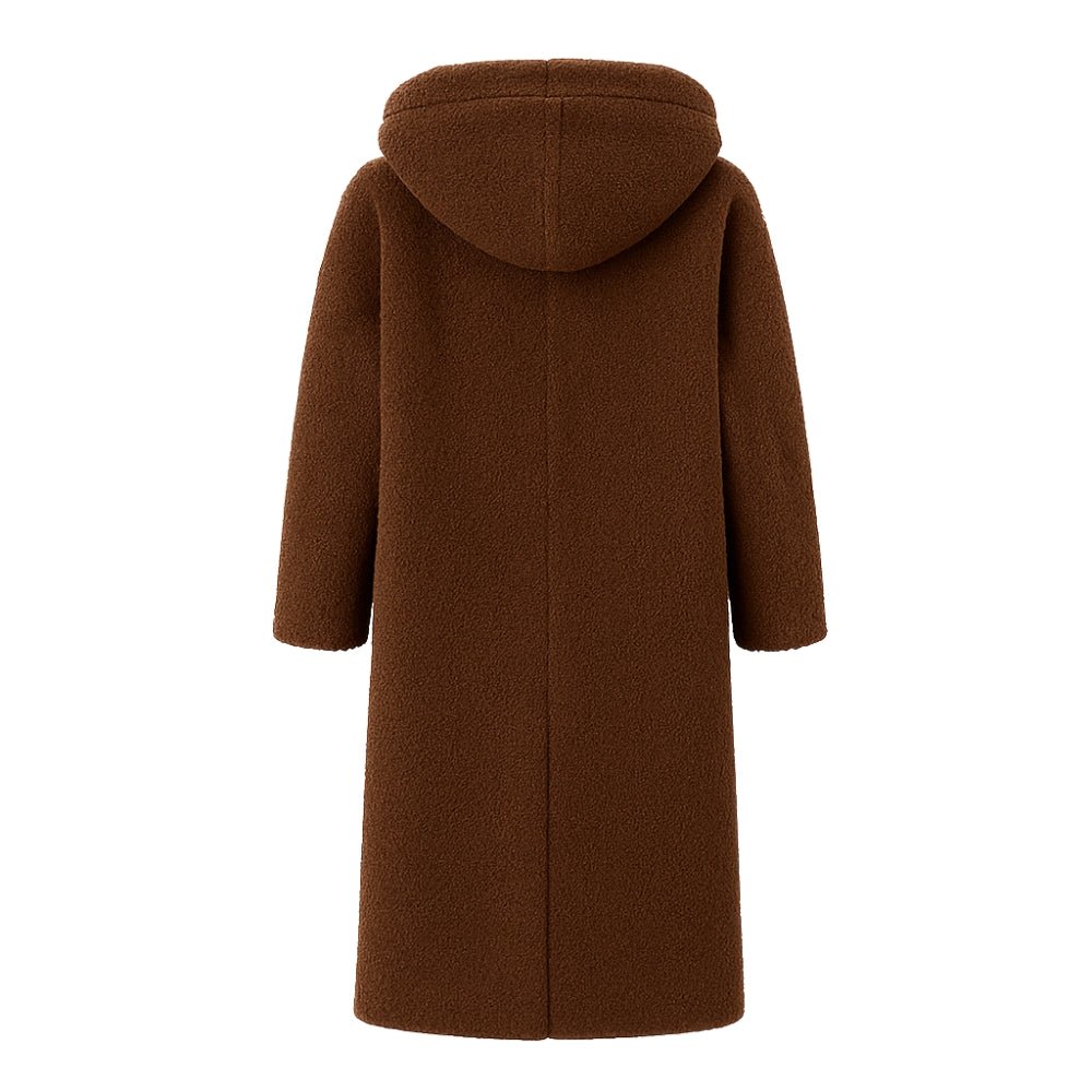 cozy outerwear, chic winter style, plush fabric coat, comfortable warm jacket, luxury street style, longline silhouette, investment piece