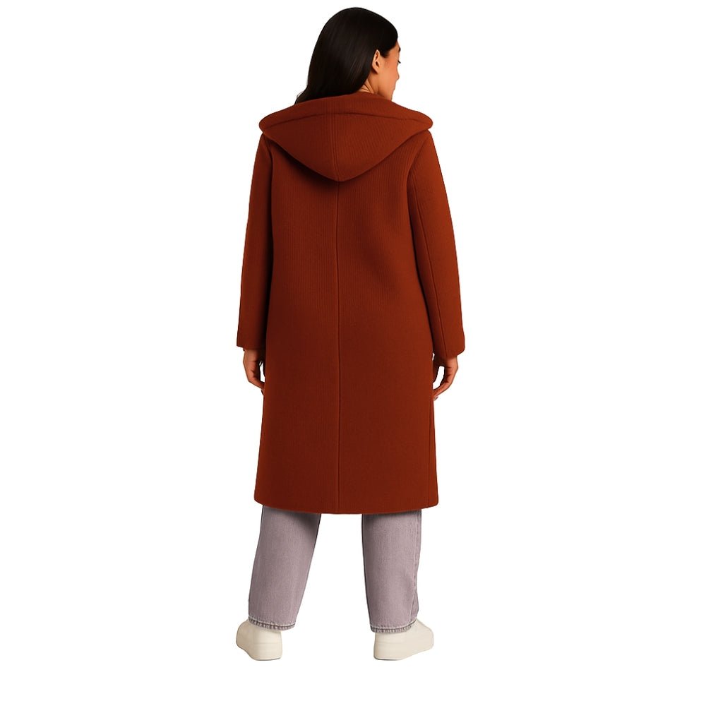 plush fleece jacket, oversized winter coat, cozy longline jacket, caramel teddy bear coat