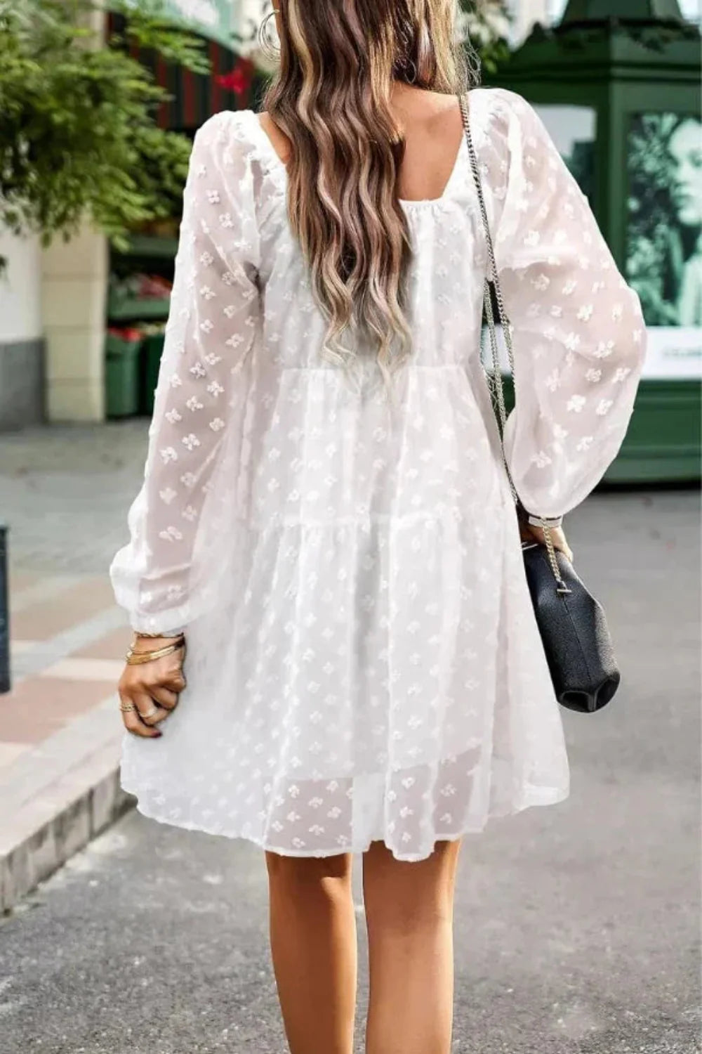 romantic getaway outfit," "ethereal white dress," "garden party attire," and "effortless chic style