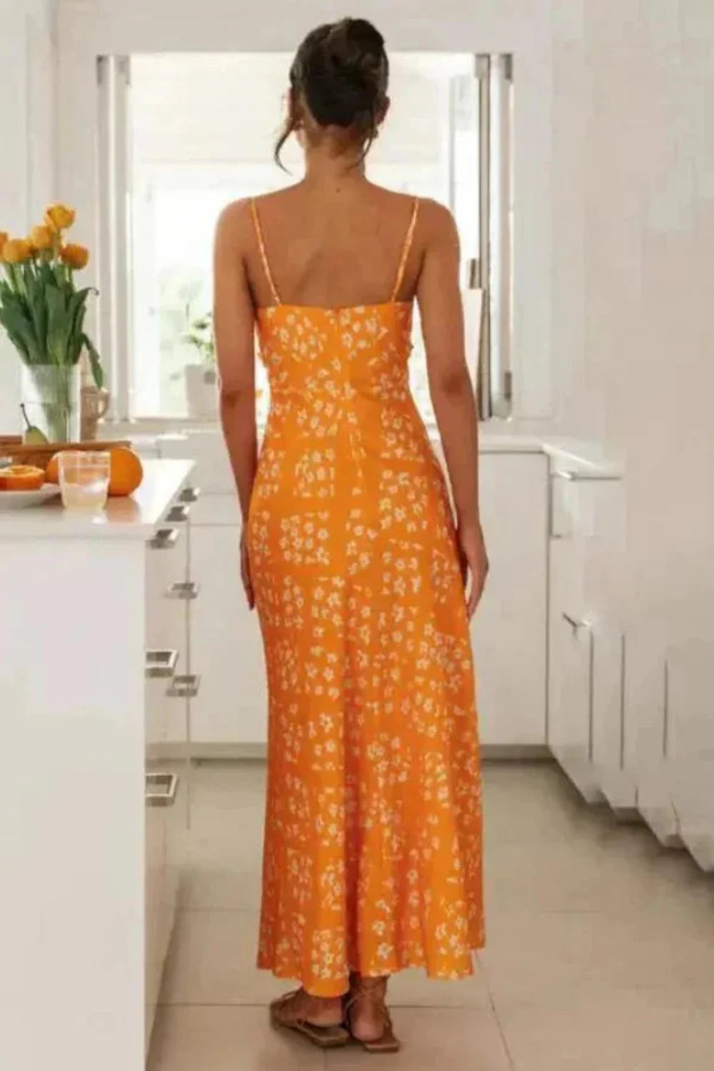 ruched bodice, tie-front detail, lightweight, breathable, adjustable straps