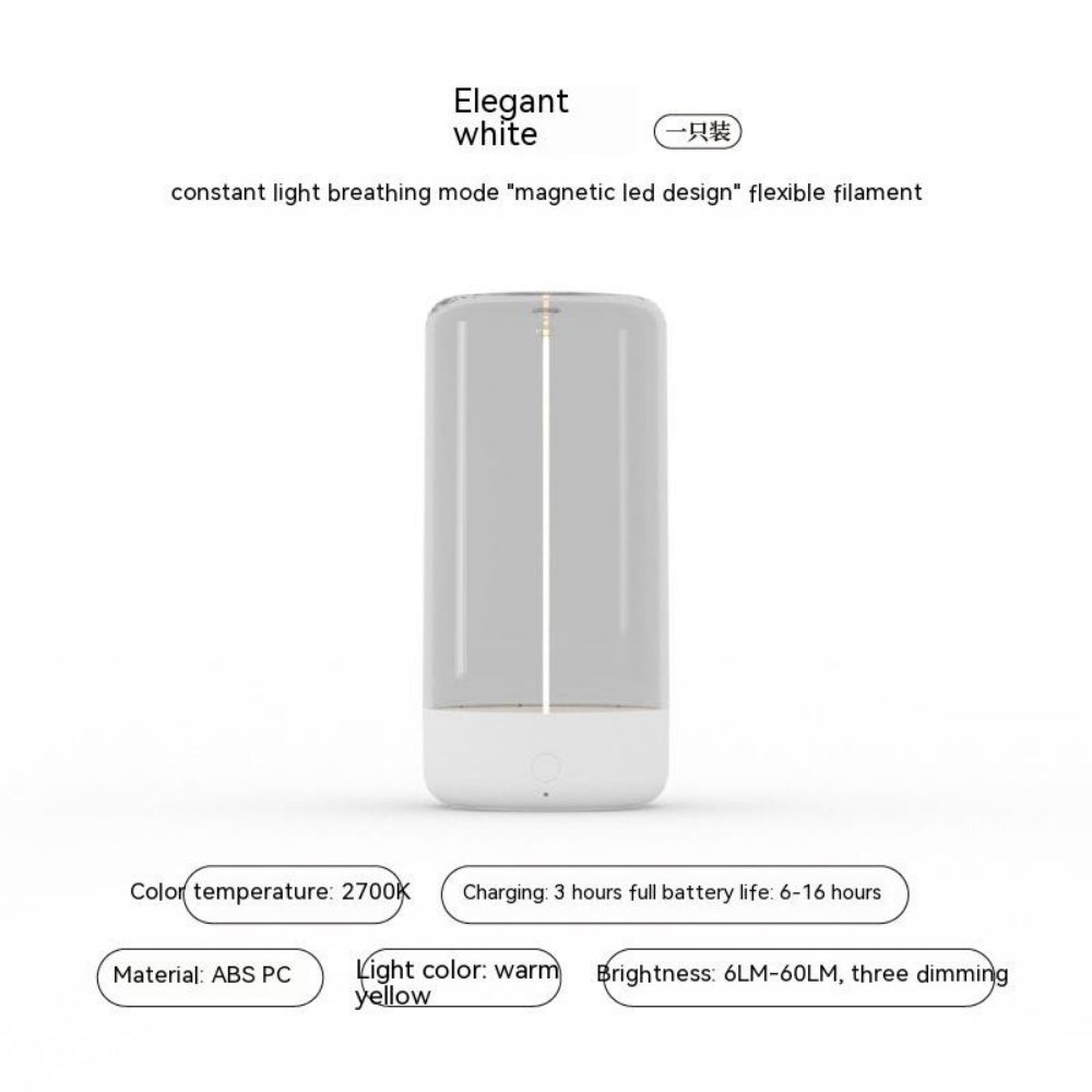 ambient lighting", "warm glow lamp", "minimalist home decor", "touch control light", "USB-C lamp", "portable centerpiece", "breathing light mode", "sculptural lighting", "hygge decor
