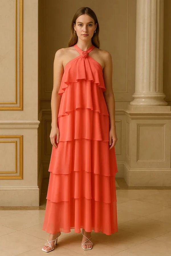 Grecian-inspired', 'A-line silhouette', 'sun-drenched hue', 'destination wedding', 'effortless elegance', 'romantic gown