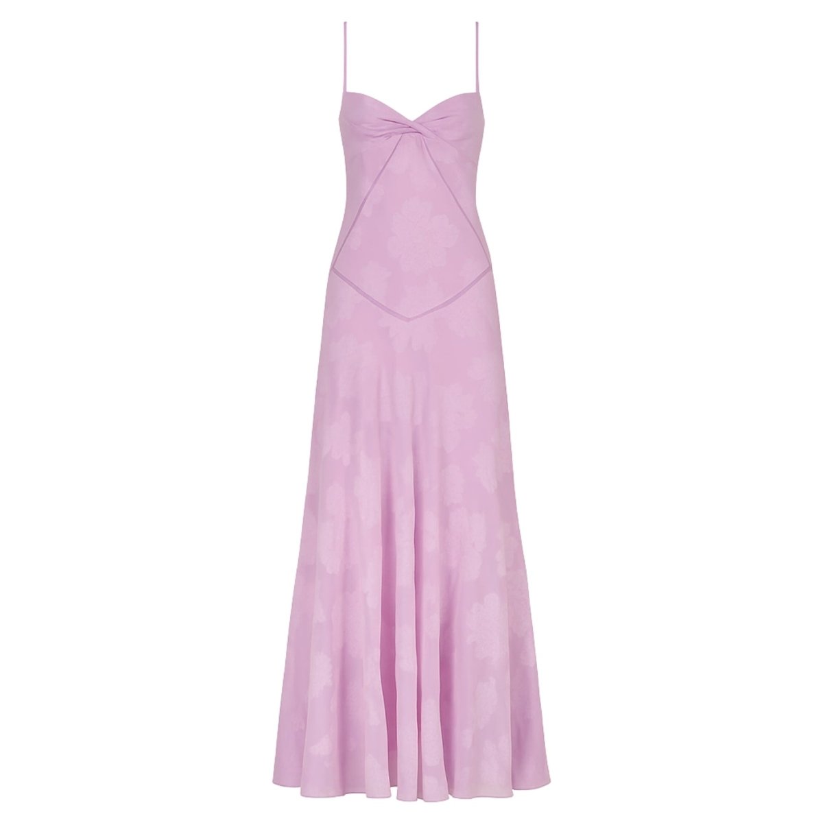 Purple Kouvr evening gown on a white background