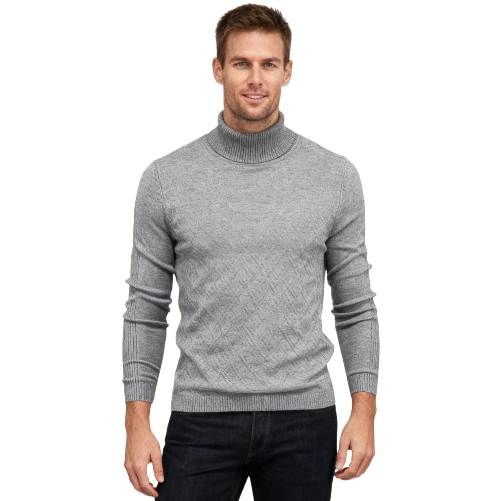 Men's fine-knit sweater, smart casual winter top, fall layering piece, sophisticated knitwear