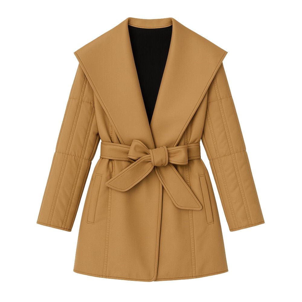 investment piece," "timeless outerwear," "versatile jacket," "fall essential," and "luxury wool blend