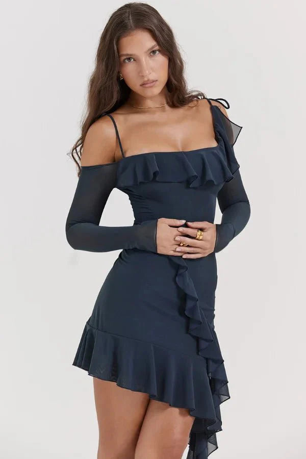 Naturally weave in terms like `evening attire`, `special occasion outfit`, `date night dress`, and `statement gown` within the description and on the product page.
