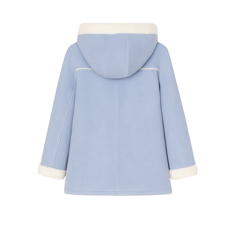 sherpa lined," "toggle coat," "hooded winter jacket," and "faux suede outerwear