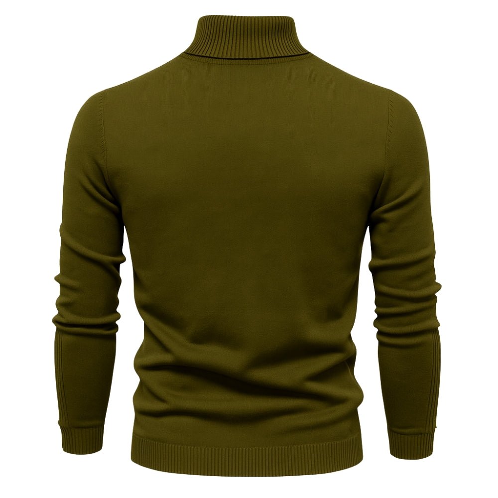 roll neck," "fine-gauge knit," "pullover," "men's high neck sweater," "layering essential," and "merino base layer.