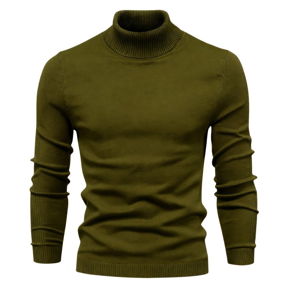 roll neck," "fine-gauge knit," "pullover," "men's high neck sweater," "layering essential," and "merino base layer.