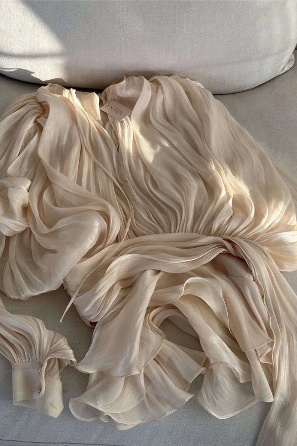 Ethereal, Grecian, lustrous, billowing, sculptural, romantic, occasionwear