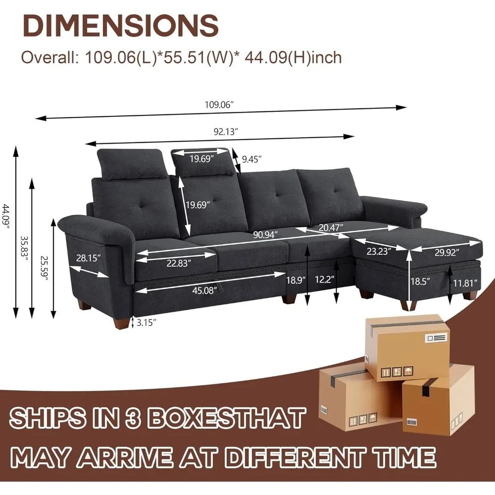 family room seating," "apartment sofa," "multi-functional couch," and "home theater sectional
