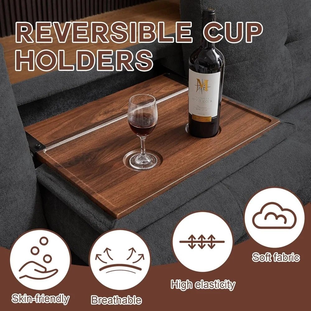 family room seating," "apartment sofa," "multi-functional couch," and "home theater sectional