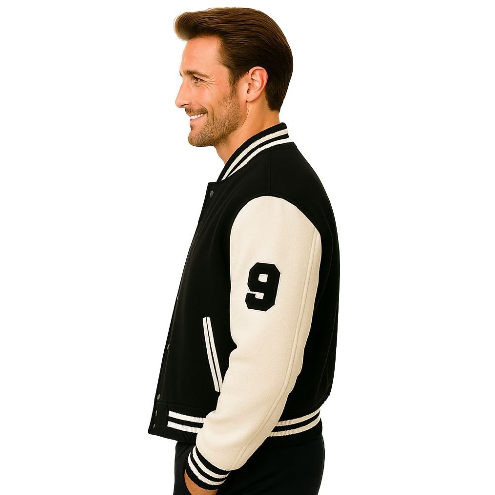 vintage college jacket, ivy league style, fall statement jacket, chenille patch jacket.