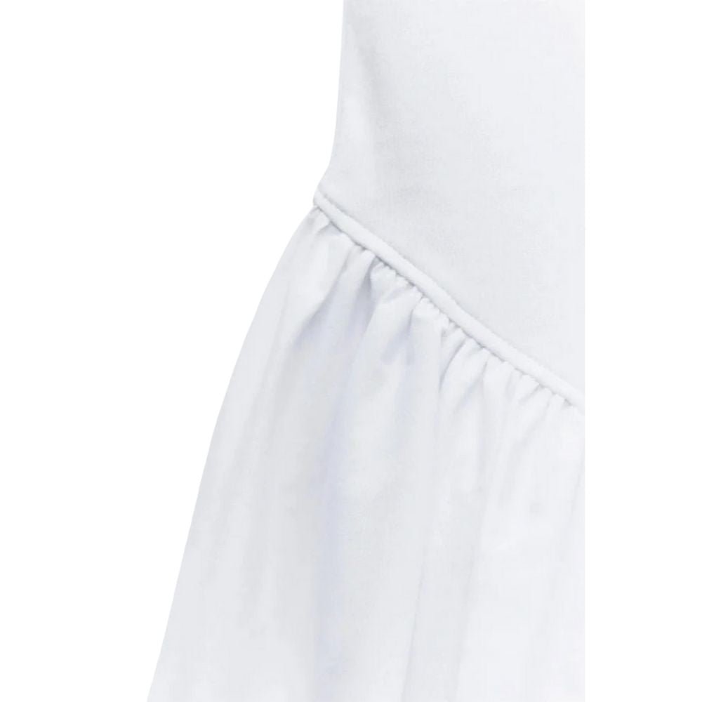 Kouvr white bubble hem mini dress with spaghetti straps