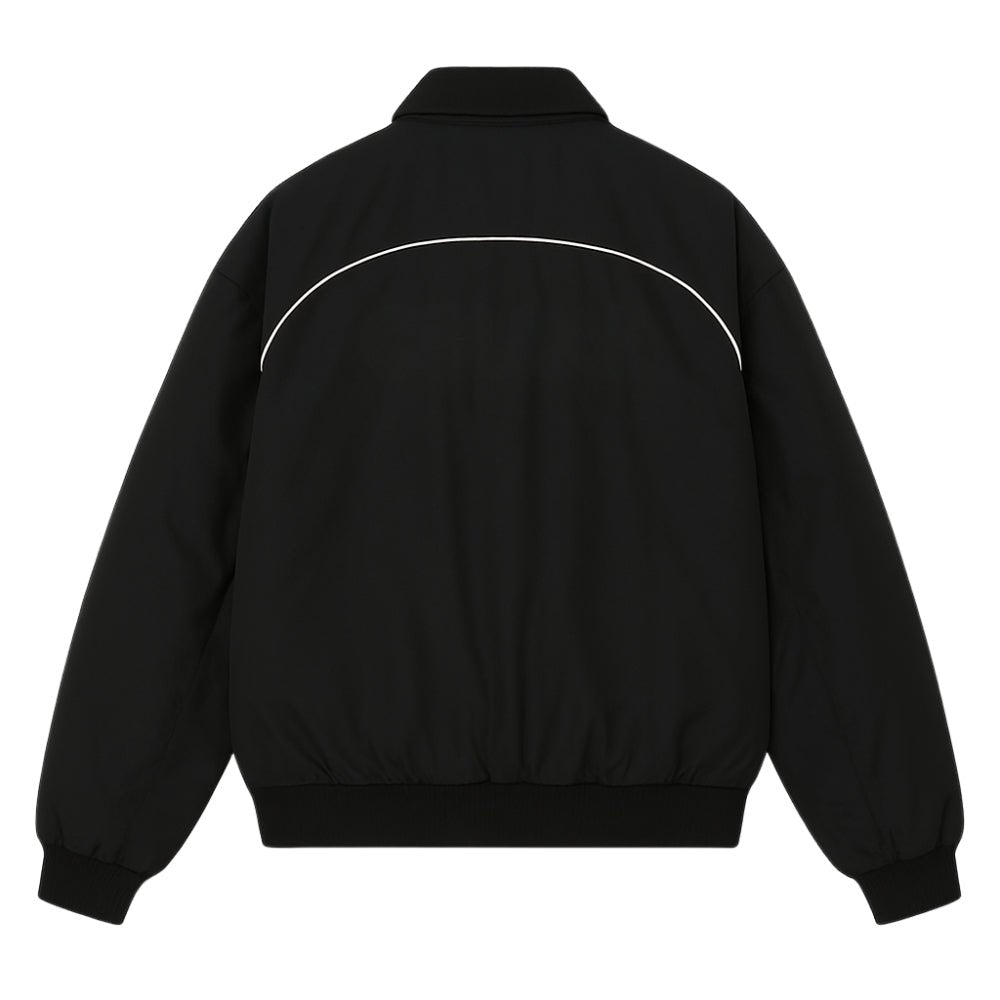 Motorsport Aesthetic, Y2K Moto Jacket, Embroidered Outerwear, Biker Core Fashion, Streetwear Jacket