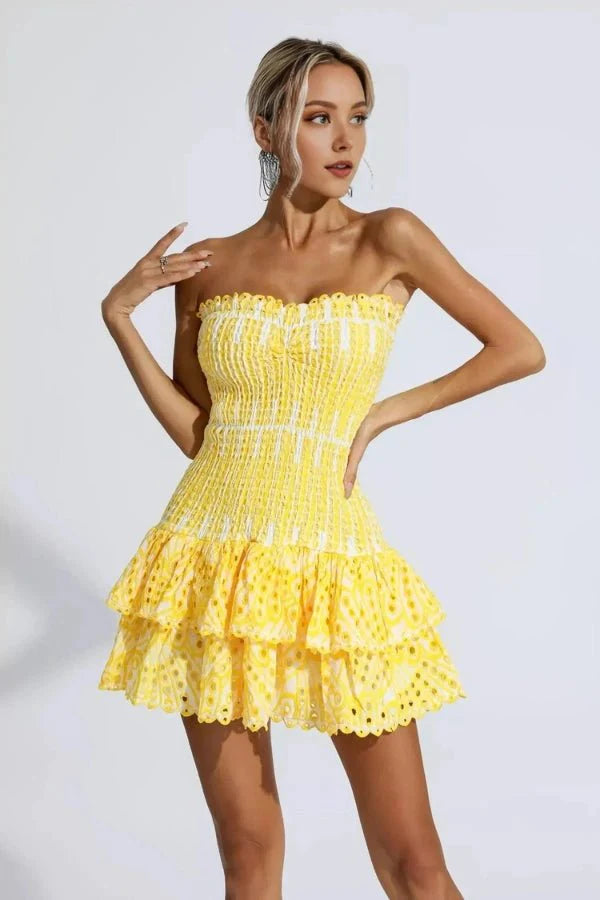 Starla Strapless Summer Mini Dress