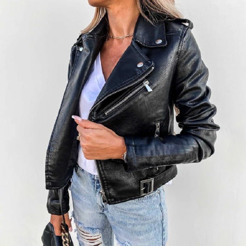 Reshane Veste en cuir