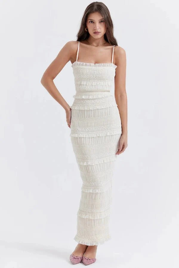 Hannie Sequin Pleat Dress