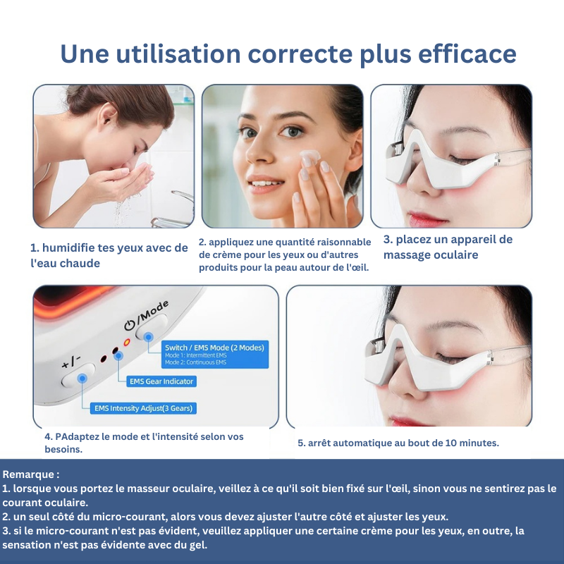 Masseur 3D pour les yeux