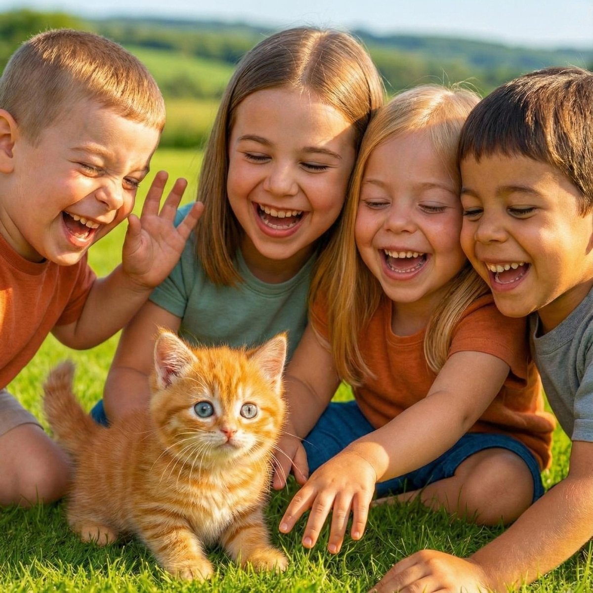 Realistic Interactive Orange Tabby Robot Kitten – Walking & Meowing Electronic Pet Toy