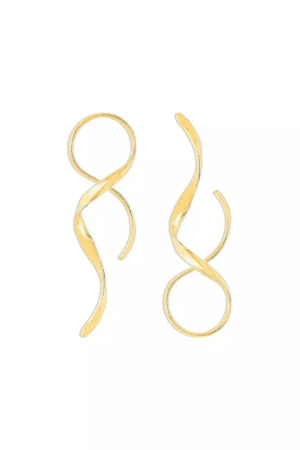 Crissia Swirl Spiral Earrings