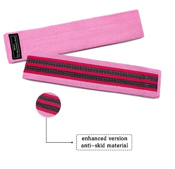 Fabric Resistance Bands for Glutes, Legs & Hips – Non-Slip Workout Bands Set for Squats, Yoga, Pilates, and Home Fitness